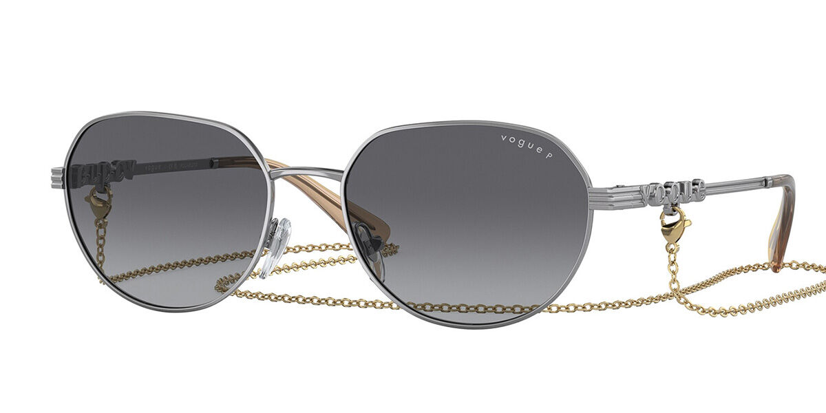 Vogue Eyewear VO4254S Polarized 548/T3, Gunmetal frame, Gradient Grey Polarized lenses