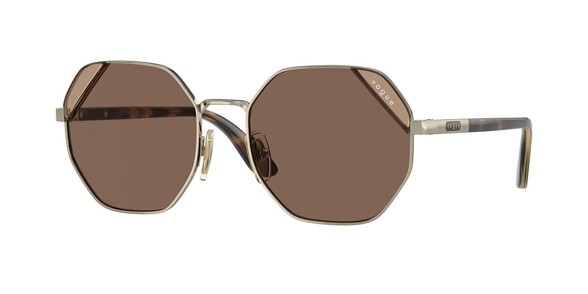 Vogue Eyewear VO4268S Polarized 848/73, Gold frame, Gradient Brown Polarized lenses