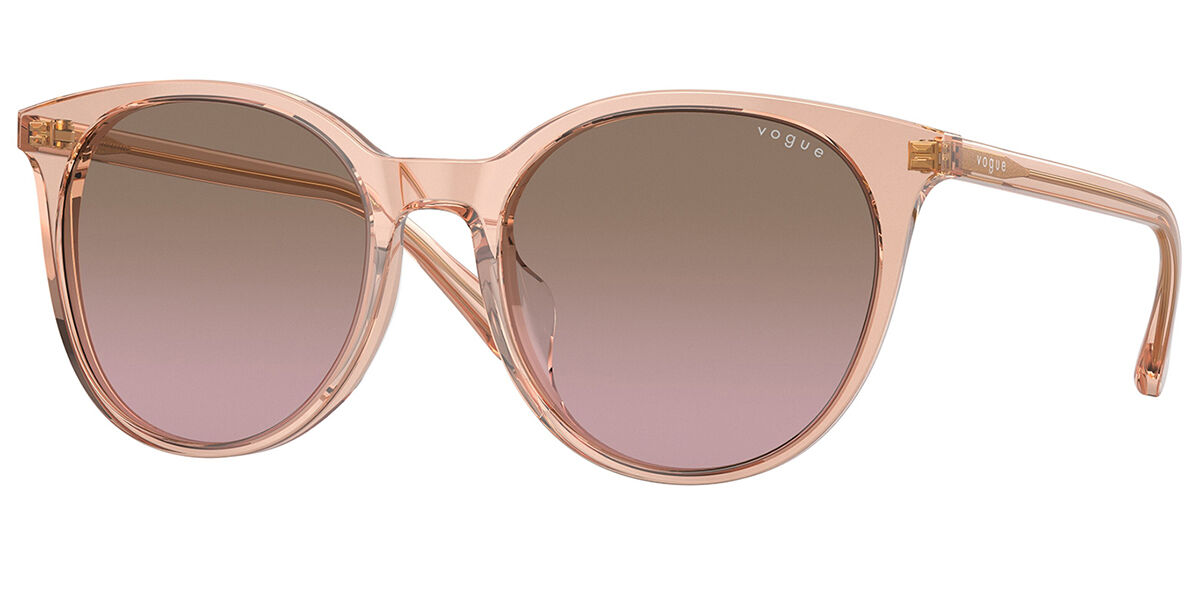 Vogue Eyewear VO5468SD Asian Fit 295414, Pink frame, Gradient Brown lenses