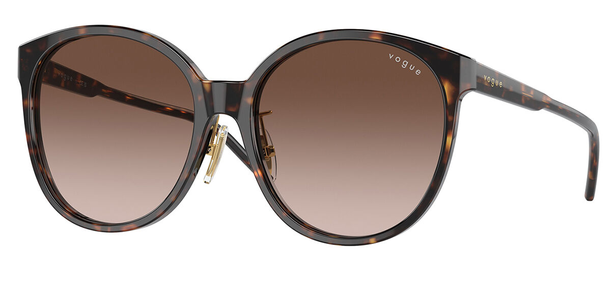 Vogue Eyewear VO5509SF Asian Fit W65613, Tortoiseshell frame, Gradient Brown lenses
