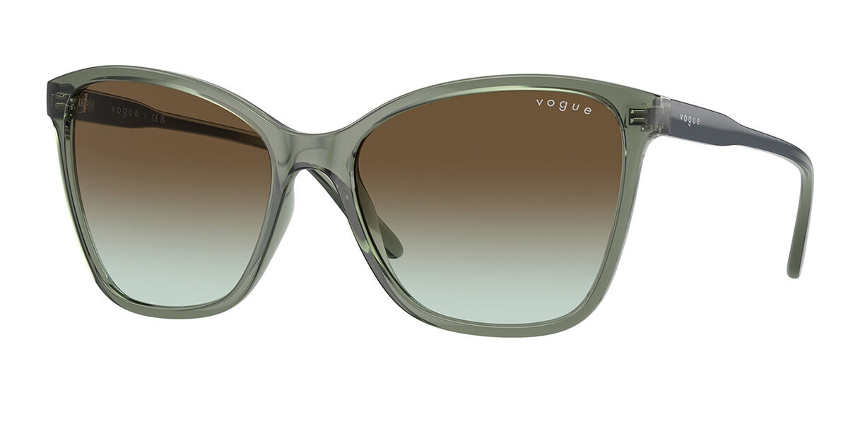 Vogue Eyewear VO5520S 3086E8, Green frame, Green Gradient Brown lenses