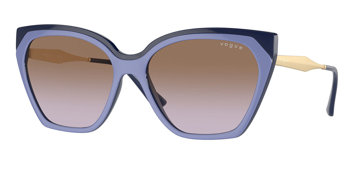 Vogue Eyewear VO5521S 310268, Blue frame, Purple Gradient Brown lenses