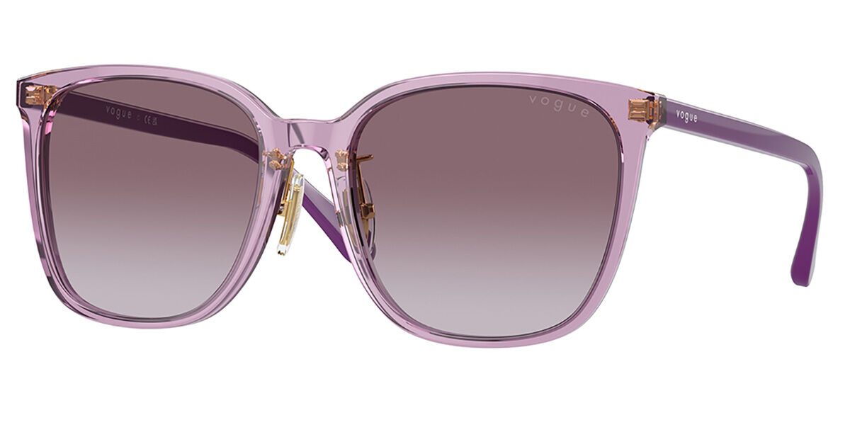 Vogue Eyewear VO5537SD Asian Fit 29228H, Purple frame, Gradient Purple lenses