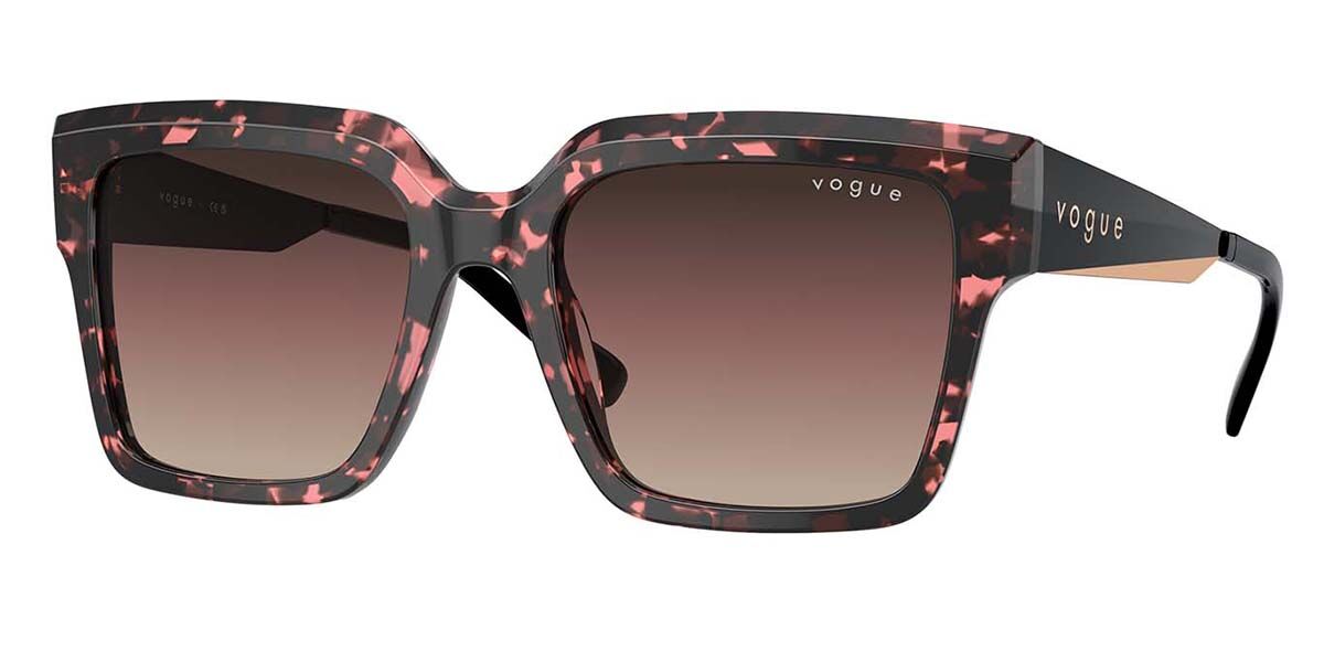 Vogue Eyewear VO5553S 3148E2, Tortoiseshell frame, Brown Gradient Purple Gradient Grey lenses