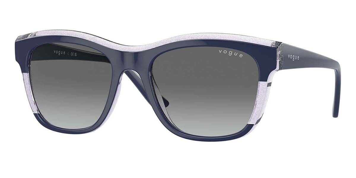 Vogue Eyewear VO5557S 313711, Blue frame, Dark Grey lenses