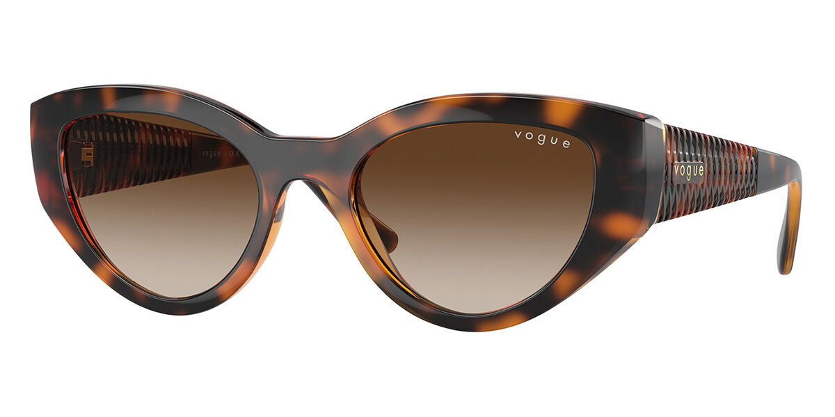 Vogue Eyewear VO5566S W65613, Tortoiseshell frame, Gradient Brown lenses