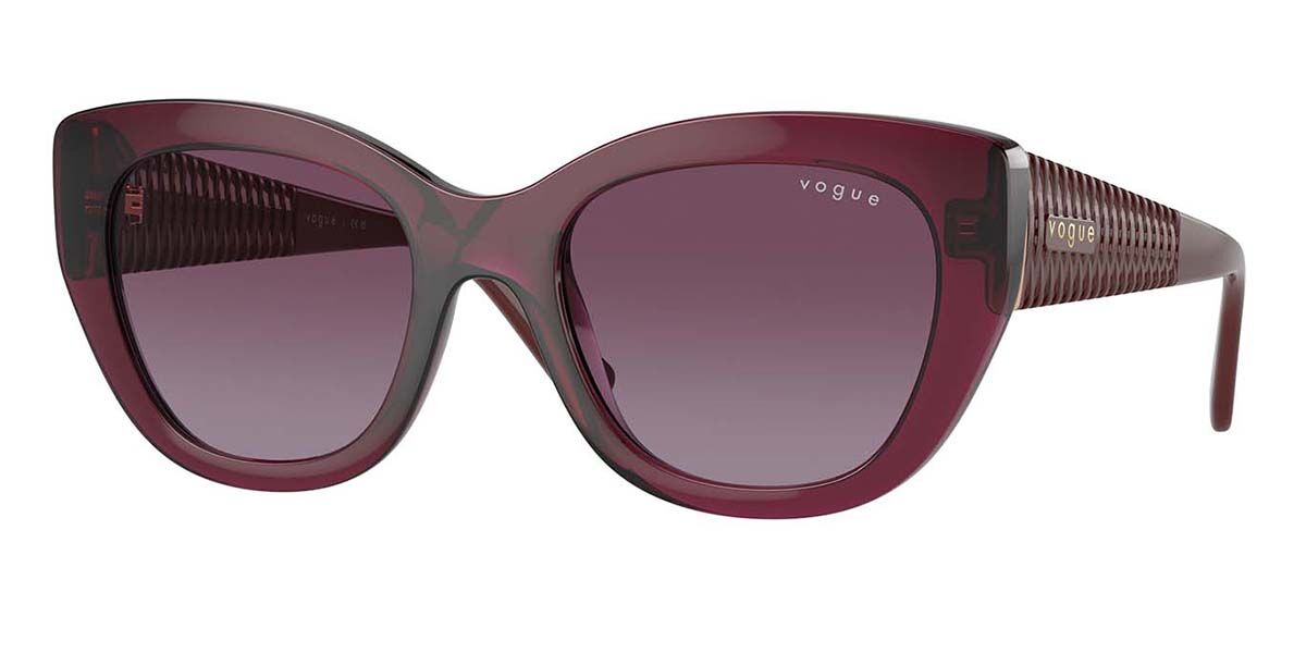 Vogue Eyewear VO5567S 29898H, Red frame, Gradient Purple lenses