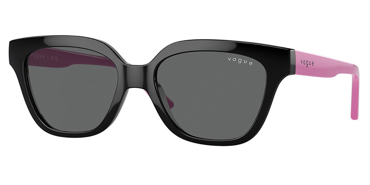 Vogue Eyewear VJ2021 Kids W44/87, Black frame, Dark Grey lenses