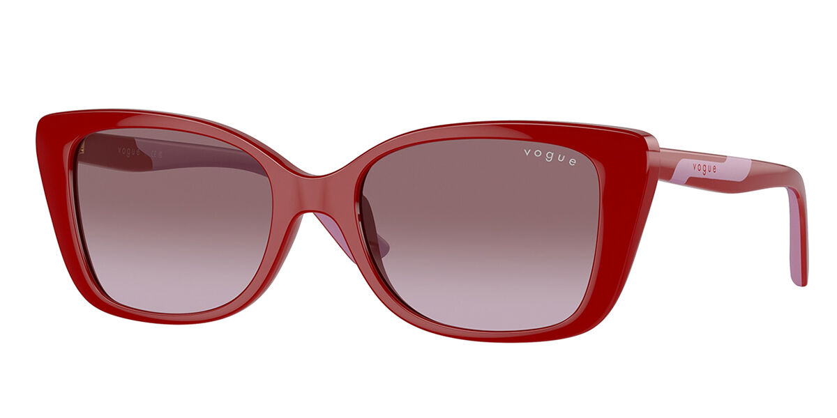 Vogue Eyewear VJ2022 Kids 31298H, Red frame, Gradient Purple lenses