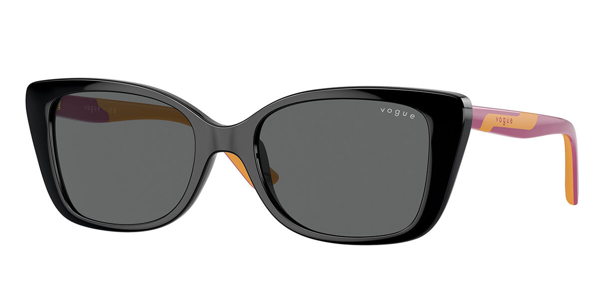 Vogue Eyewear VJ2022 Kids W44/87, Black frame, Dark Grey lenses