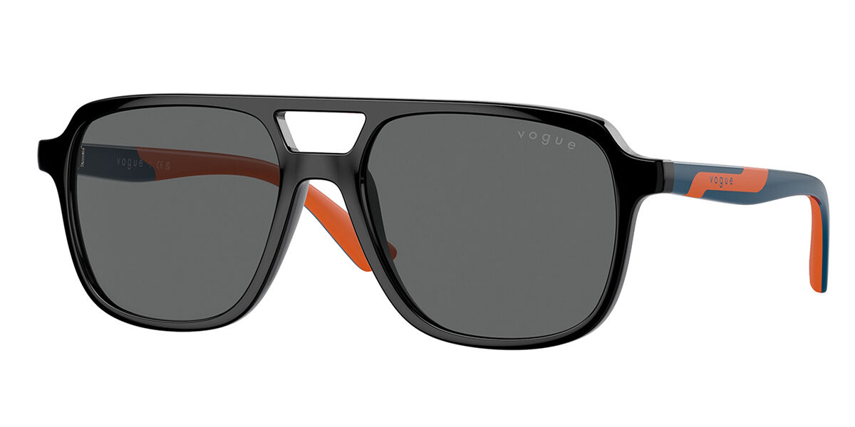 Vogue Eyewear VJ2024 Kids W44/87, Black frame, Dark Grey lenses