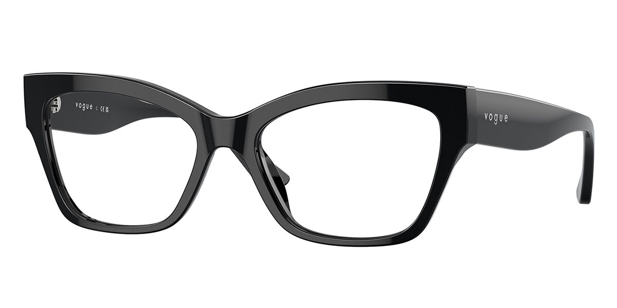 Vogue Eyewear VO5523F Asian Fit W44, Black frame