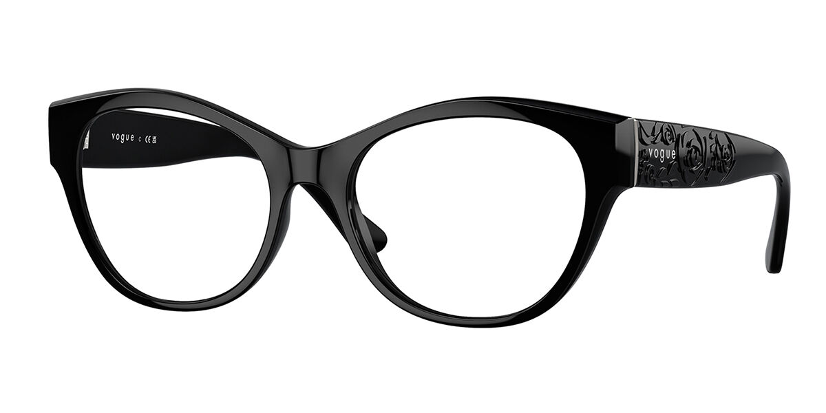 Vogue Eyewear VO5527F Asian Fit W44, Black frame