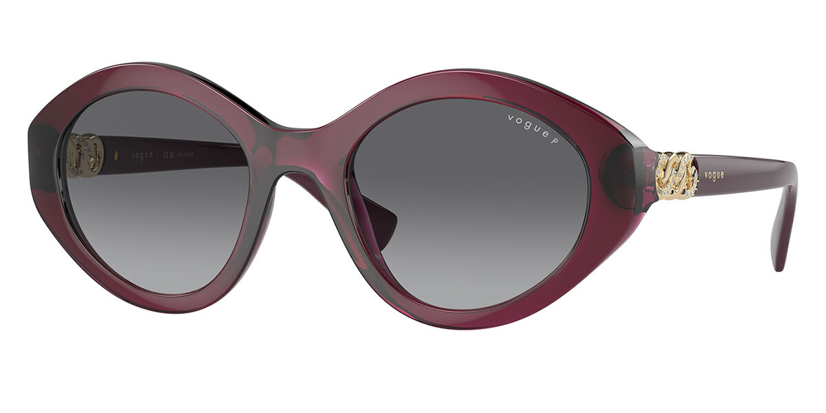 Vogue Eyewear VO5576SB Polarized 2989T3, Red frame, Gradient Grey Polarized lenses