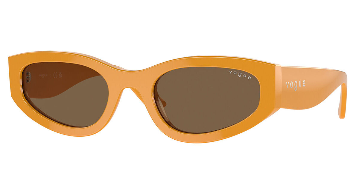 Vogue Eyewear VO5585S 315973, Orange frame, Dark Brown lenses