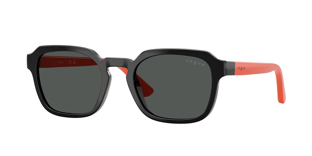 Vogue Eyewear VJ2025 Kids W44/87, Black frame, Dark Grey lenses
