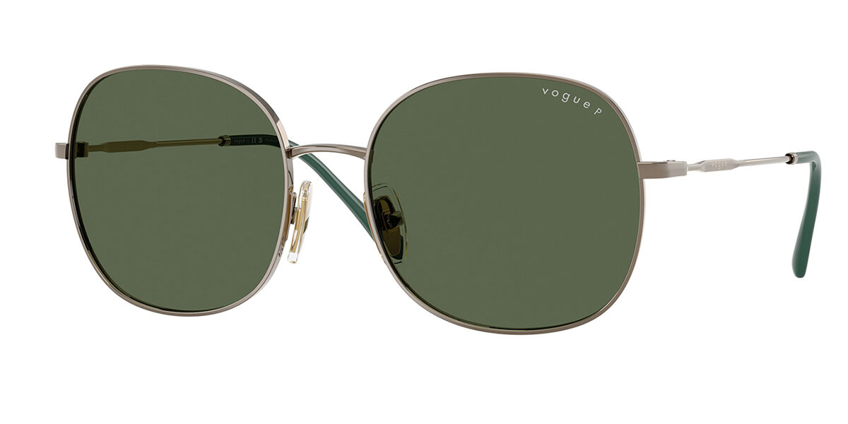 Vogue Eyewear VO4272S Polarized 51389A, Brown frame, Dark Green Polarized lenses