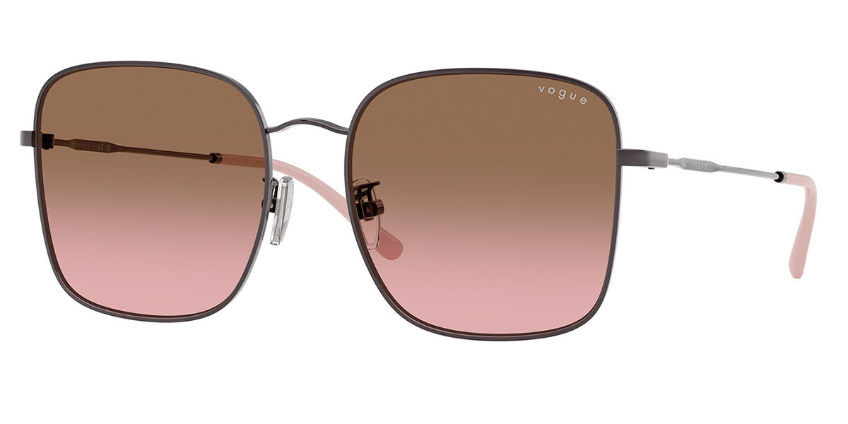 Vogue Eyewear VO4327SD Asian Fit 514914, Purple frame, Pink Gradient Brown lenses