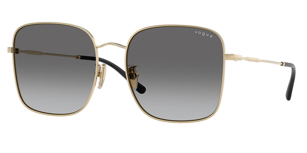 Vogue Eyewear VO4327SD Asian Fit 848/11, Gold frame, Gradient Grey lenses