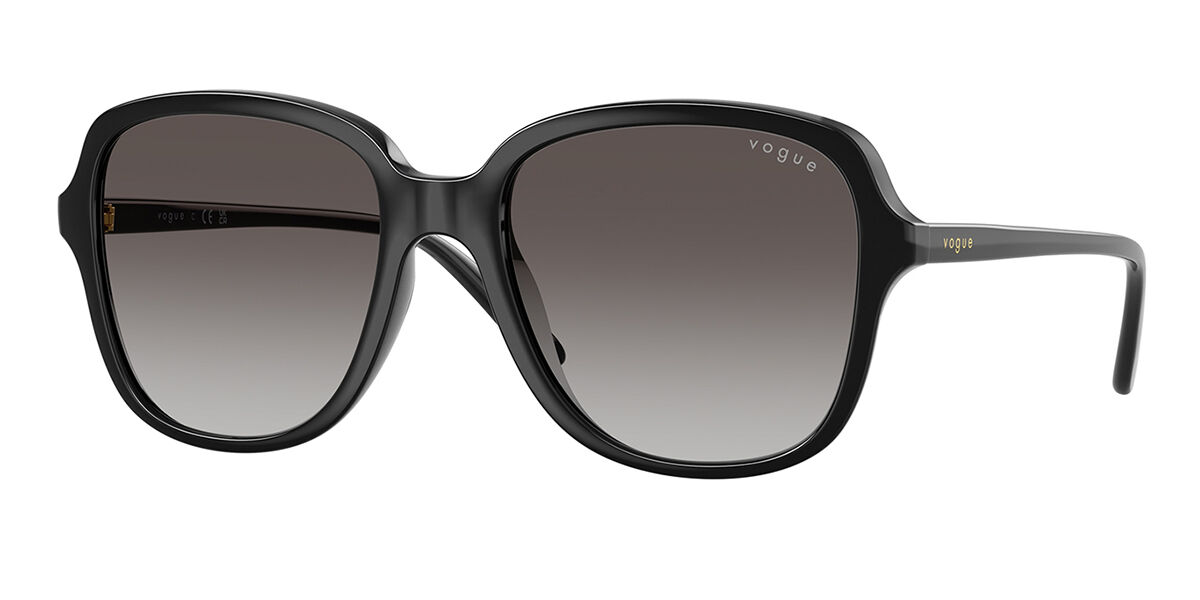 Vogue Eyewear VO5601SF Asian Fit W44/8G, Black frame, Gradient Grey lenses