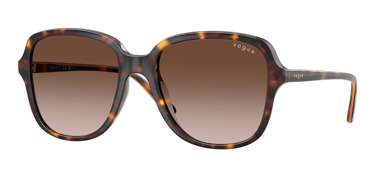 Vogue Eyewear VO5601SF Asian Fit W65613, Tortoiseshell frame, Gradient Brown lenses
