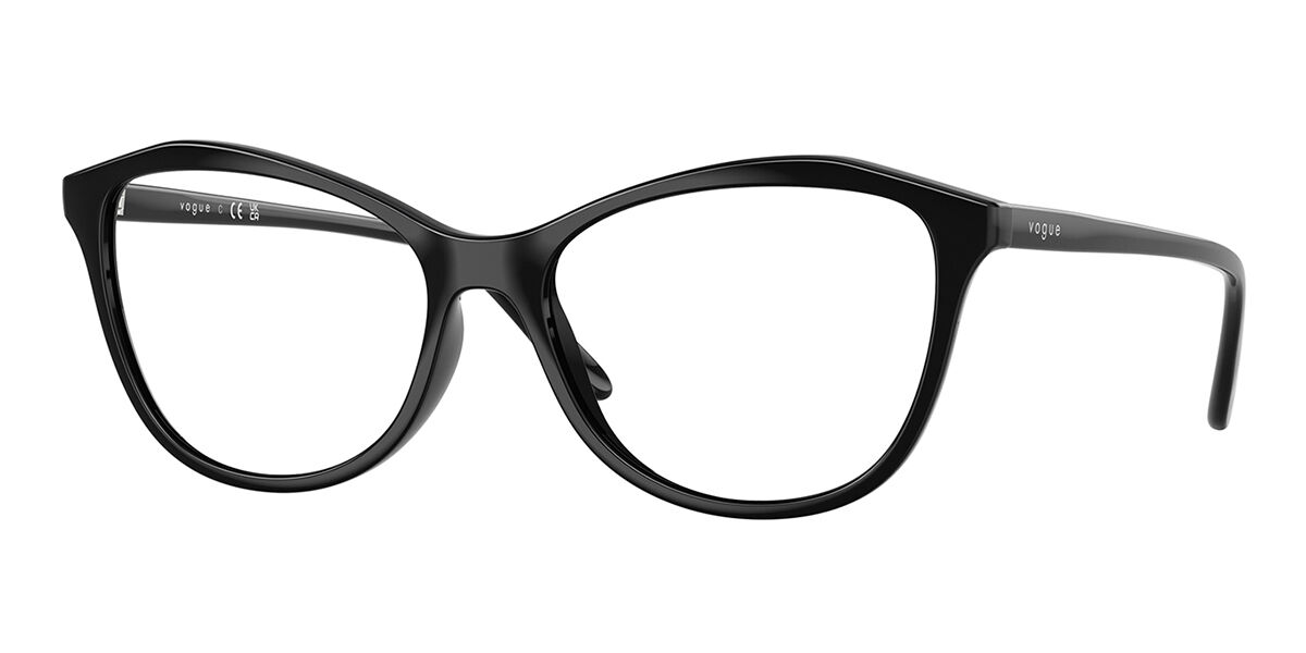 Vogue Eyewear VO5602F Asian Fit W44, Black frame