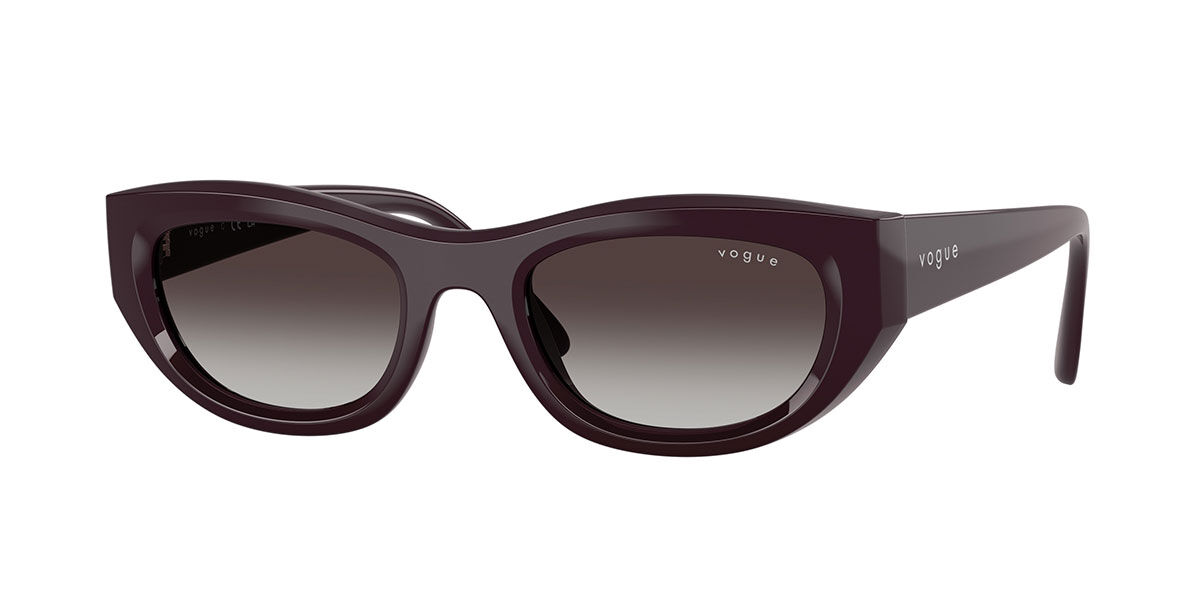 Vogue Eyewear VO5616S 24268G, Burgundy frame, Gradient Grey lenses
