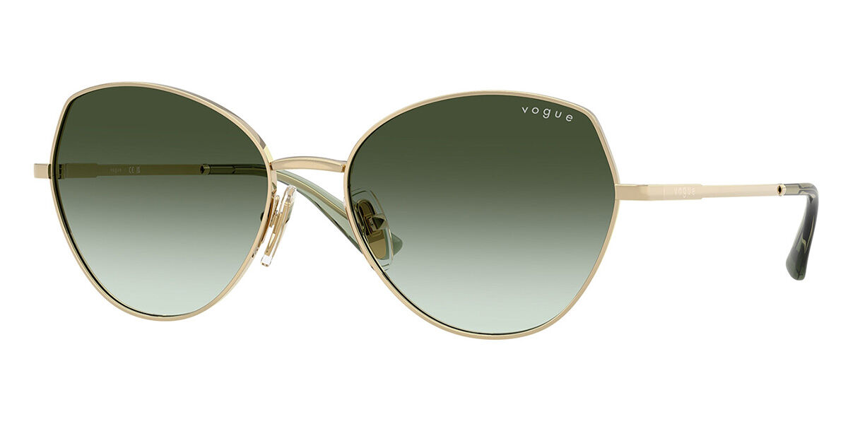 Vogue Eyewear VO4330S 848/8E, Gold frame, Gradient Green lenses
