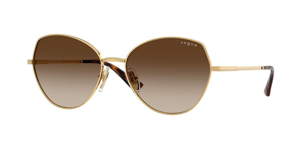 Vogue Eyewear VO4330S 280/13, Gold frame, Gradient Brown lenses
