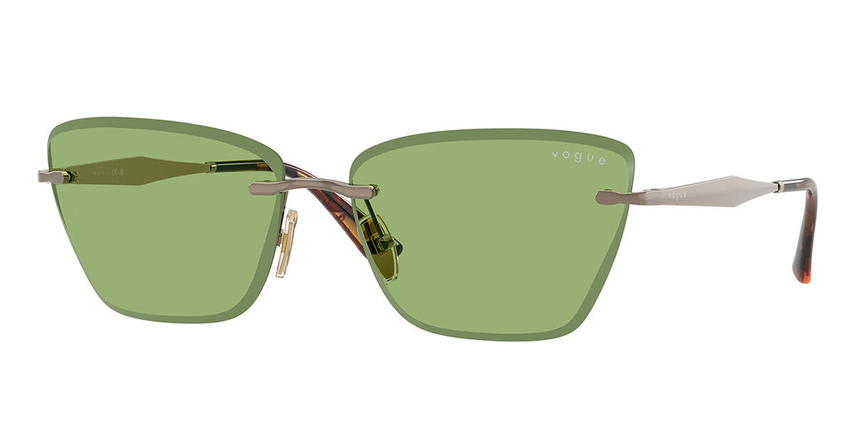 Vogue Eyewear VO4332S 5138/2, Brown frame, Green lenses