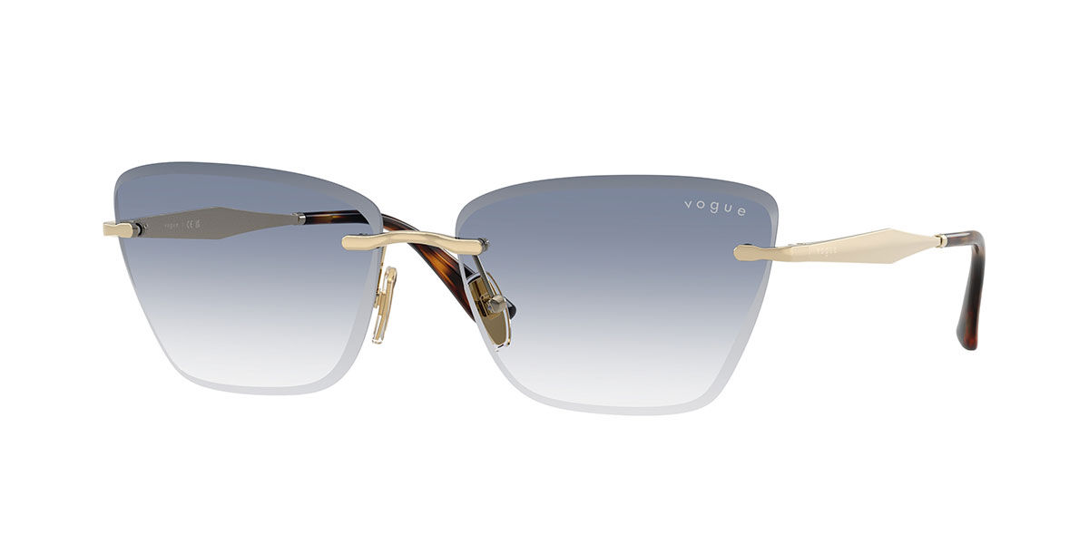 Vogue Eyewear VO4332S 848/19, Gold frame, Gradient Sky Blue lenses