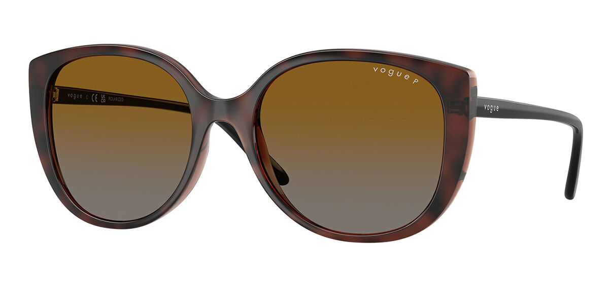 Vogue Eyewear VO5623S Polarized 2386T5, Tortoiseshell frame, Grey/Gradient Brown Polarized lenses