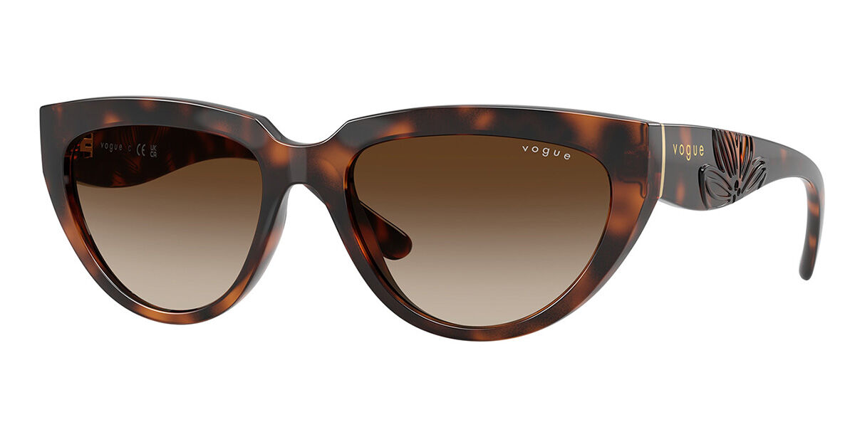 Vogue Eyewear VO5629S 271813, Tortoiseshell frame, Gradient Dark Brown lenses