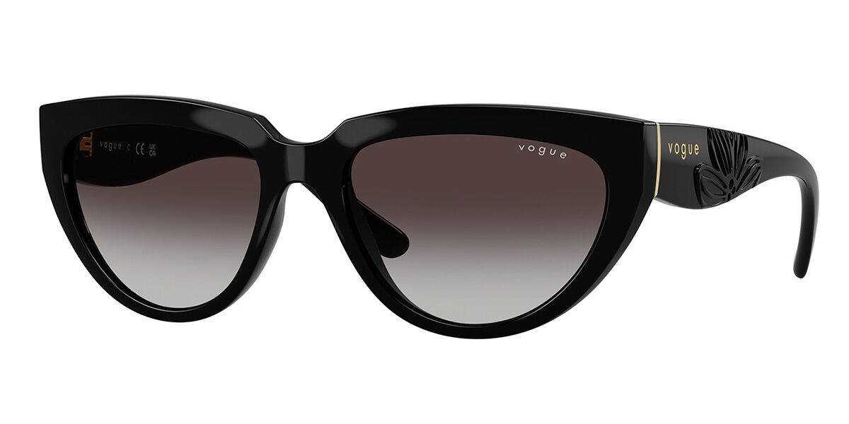 Vogue Eyewear VO5629S W44/8G, Black frame, Gradient Grey lenses