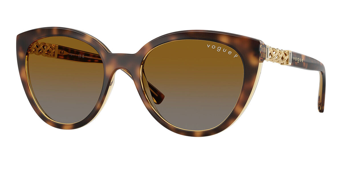 Vogue Eyewear VO5634SB Polarized 1508T5, Tortoiseshell frame, Grey/Gradient Brown Polarized lenses