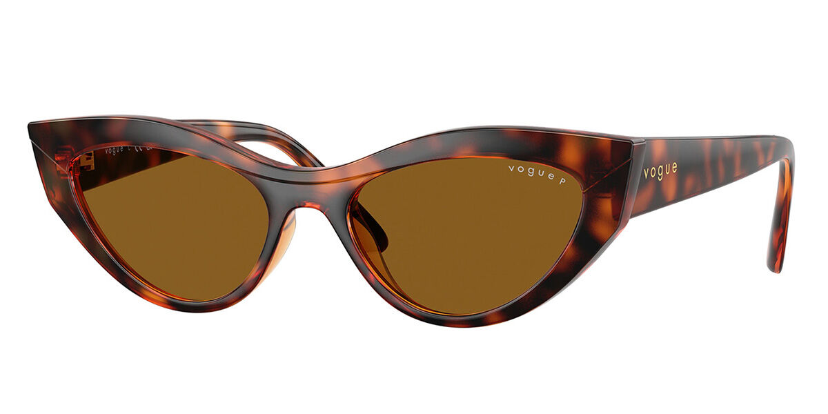 Vogue Eyewear VO5637SU Polarized W65683, Tortoiseshell frame, Dark Brown Polarized lenses