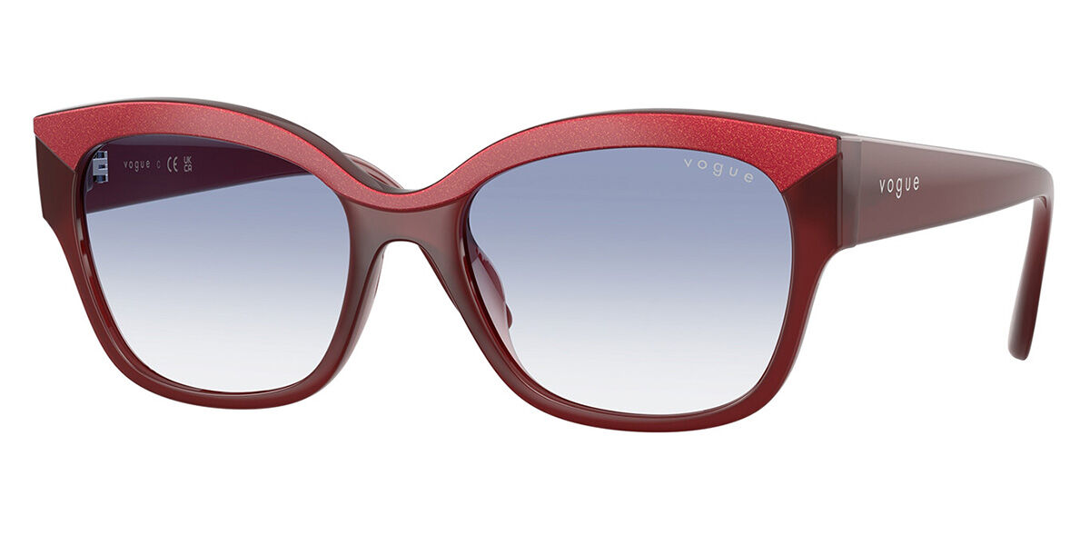 Vogue Eyewear VO5638SU 322119, Red frame, Gradient Blue lenses