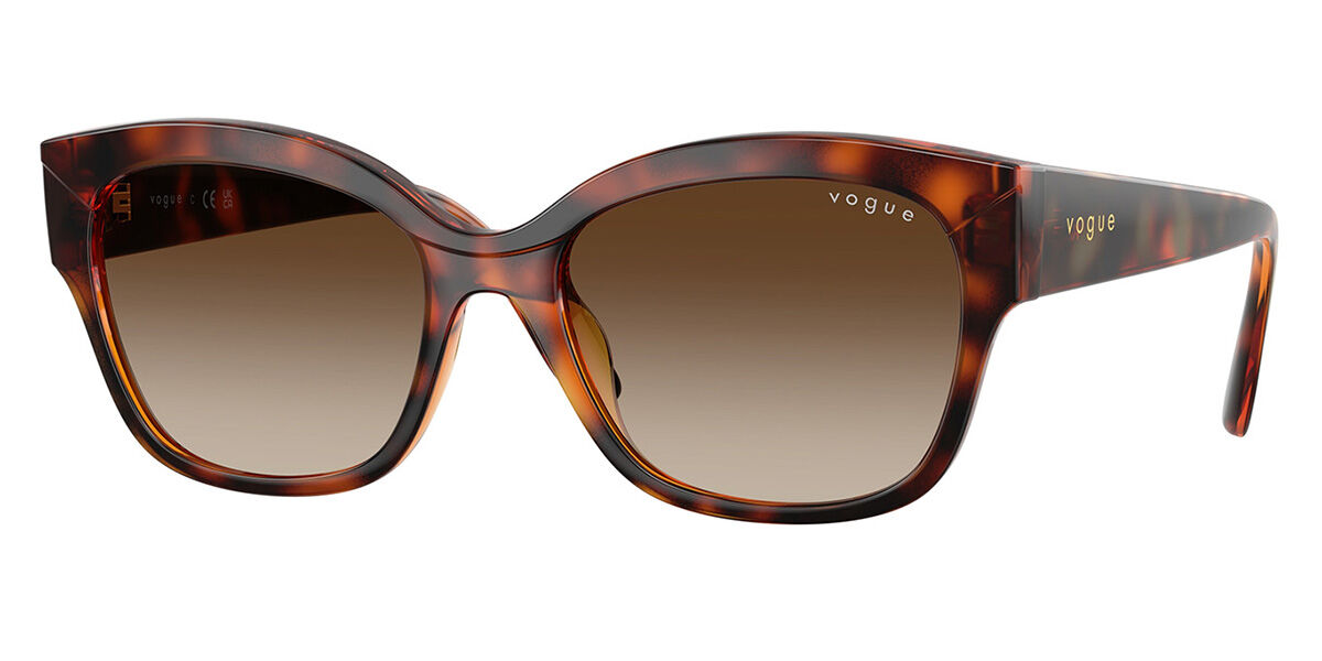 Vogue Eyewear VO5638SU W65613, Tortoiseshell frame, Gradient Brown lenses