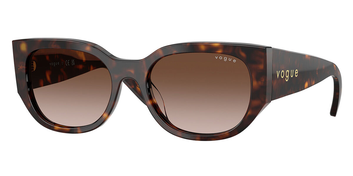 Vogue Eyewear VO5641SU W65613, Tortoiseshell frame, Gradient Brown lenses
