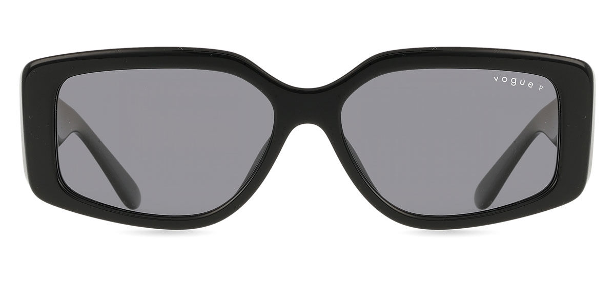 Vogue Eyewear VO5642SU Polarized W44/81, Black frame, Dark Grey Polarized lenses