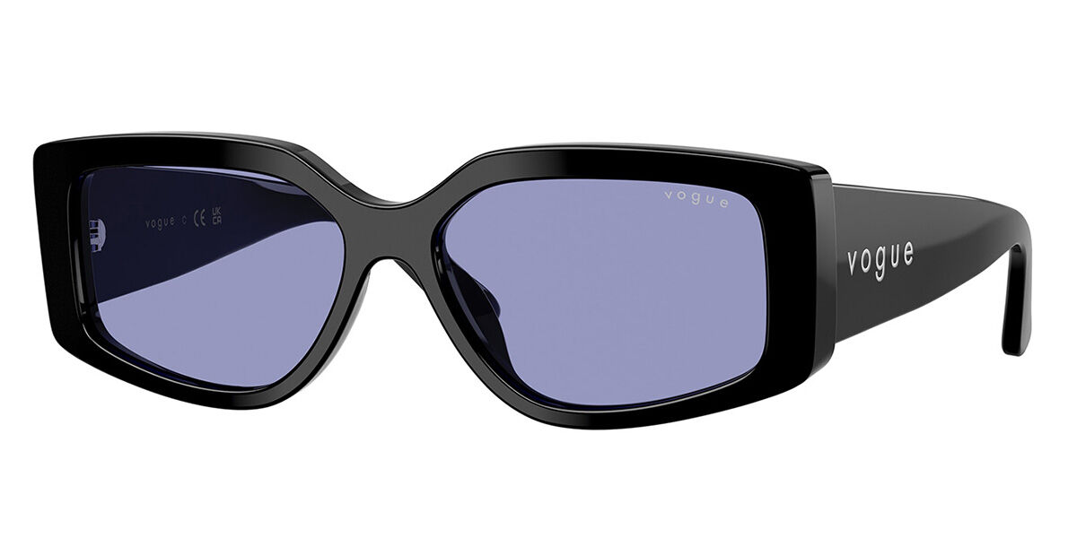 Vogue Eyewear VO5642SU W44/76, Black frame, Dark Violet lenses