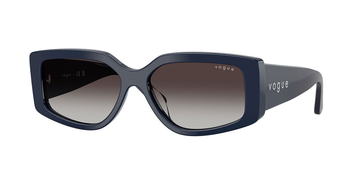 Vogue Eyewear VO5642SU 32408G, Blue frame, Gradient Grey lenses