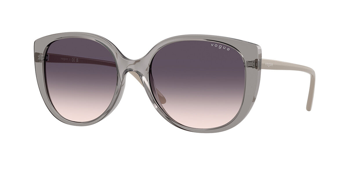 Vogue Eyewear VO5623SF Asian Fit 272636, Grey frame, Pink Gradient Dark Violet lenses