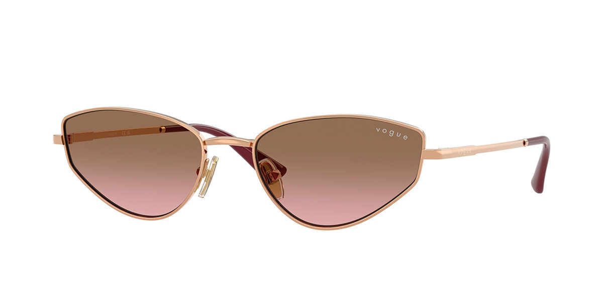Vogue Eyewear VO4339S 515214, Gold frame, Pink Gradient Brown lenses