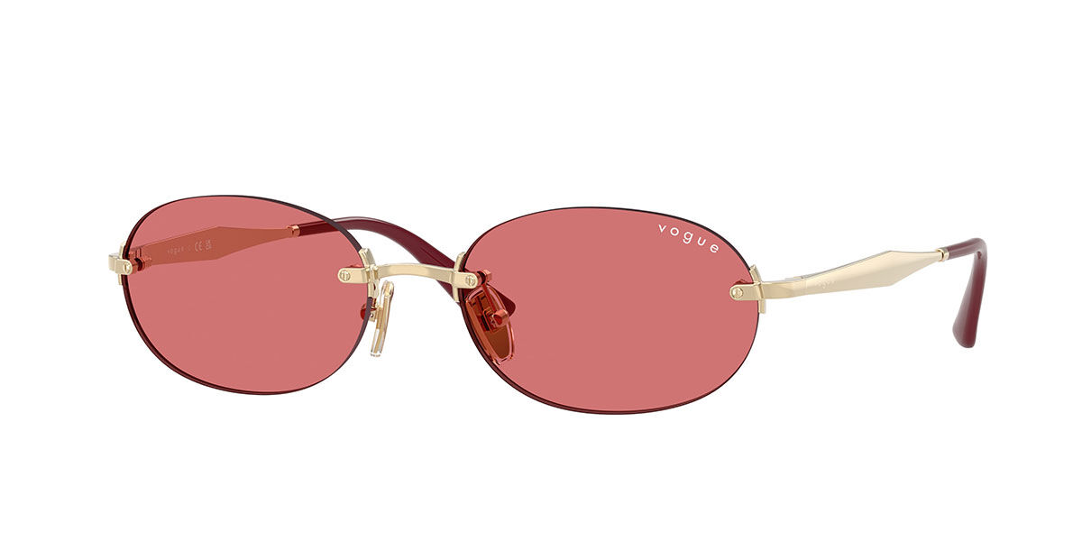 Vogue Eyewear VO4342S 848/75, Gold frame, Red lenses