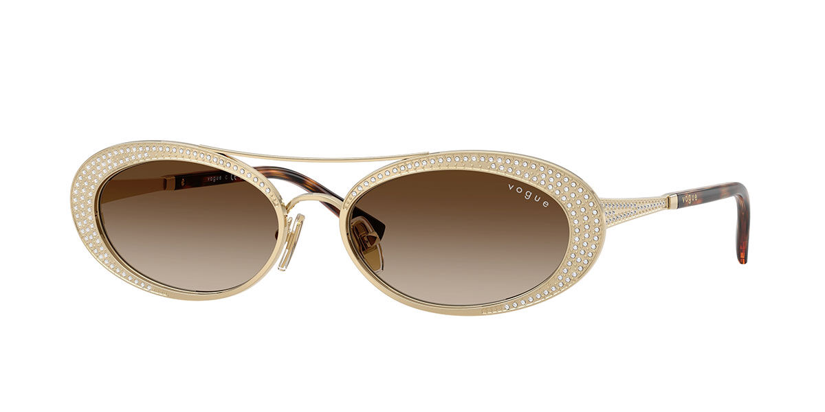 Vogue Eyewear VO4348SB 848/13, Gold frame, Gradient Brown lenses