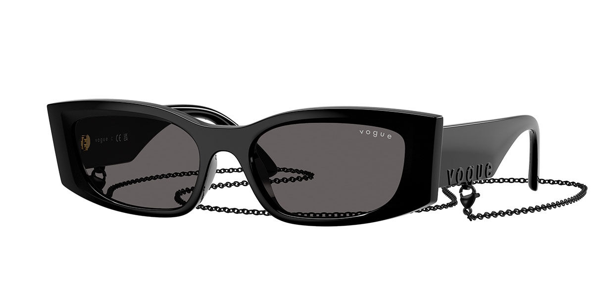 Vogue Eyewear VO5655SU W44/87, Black frame, Smoke Grey lenses