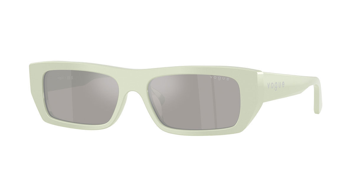 Vogue Eyewear VO5657SU 32436G, Green frame, Light Grey/Silver Mirror lenses