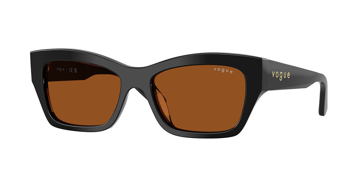 Vogue Eyewear VO5658SU W44/73, Black frame, Dark Brown lenses