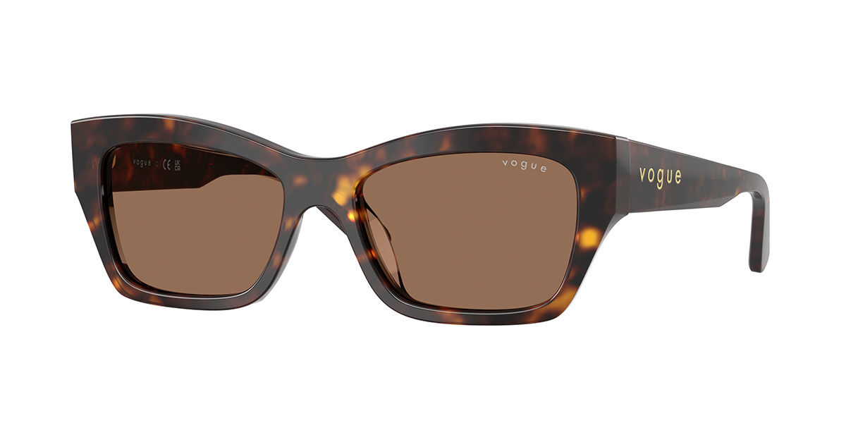 Vogue Eyewear VO5658SU W65673, Tortoiseshell frame, Dark Brown lenses